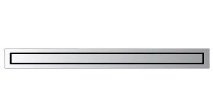картинка Желоб водосток BERGES TOP Stark 700, матовый хром, вертикальный выпуск S-сифон D50/105мм H30/80мм 