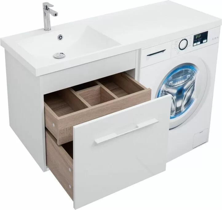 фото Тумба с раковиной Aquanet Августа 120 L белый арт. 00239781 