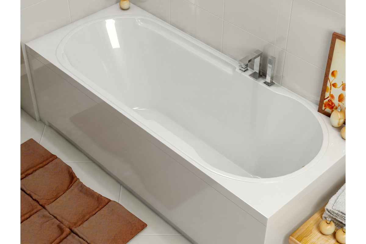 картинка Акриловая ванна Relisan Eco Plus Прага 170х70 с каркасом и слив-переливом 