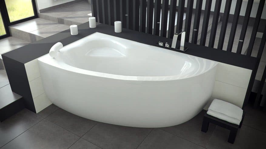 картинка Акриловая ванна Besco Natalia 150x100 P с каркасом KMA150100 
