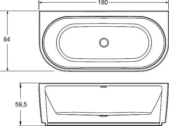 картинка Акриловая ванна Riho Desire 184x84 