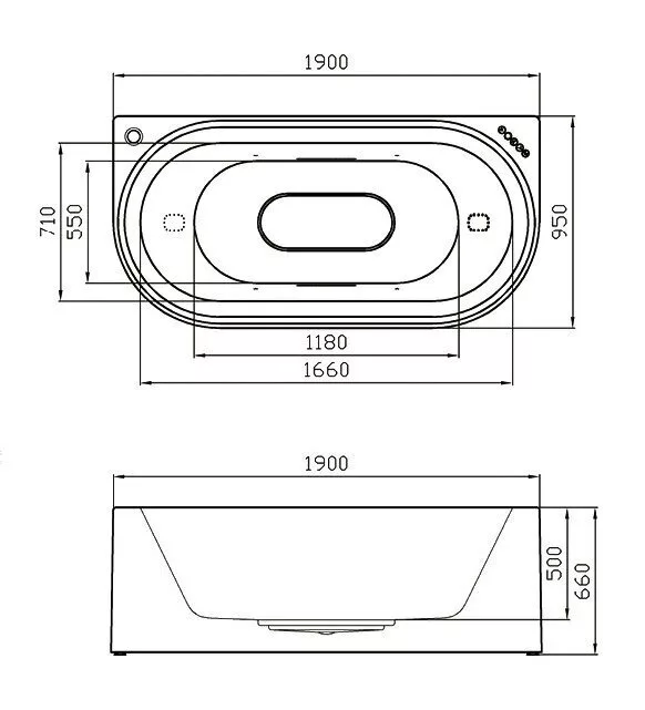 картинка Акриловая ванна Gemy G9541 