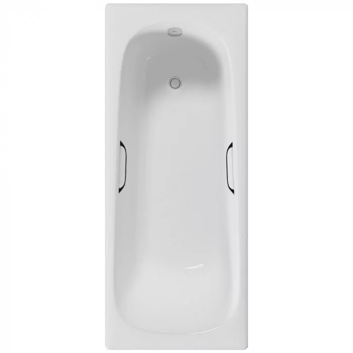 картинка Ванна чугунная Delice Continental 130х70 с отверстиями под ручки DLR230641R с ножками и переливом DLR000017 
