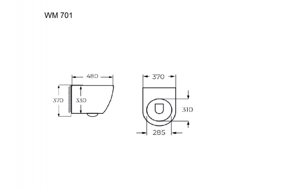 картинка Унитаз Relisan подвесной WM 701 