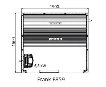 картинка Финская сауна Frank F859 