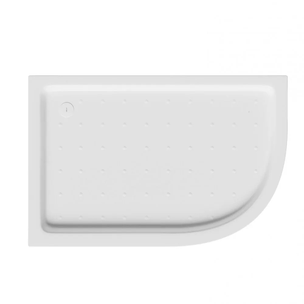 фото Душевой поддон ABBER AD3E109 L 100х90 асимметричный акриловый белый 