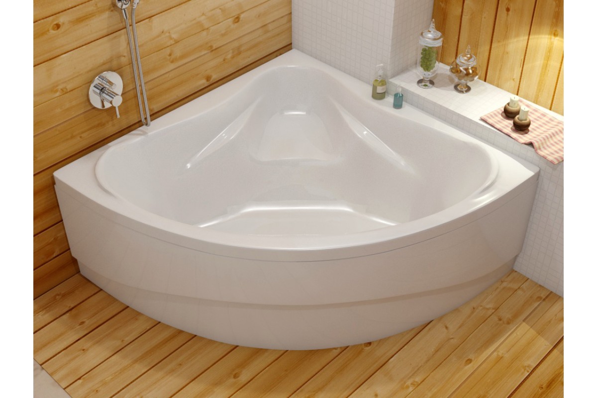 картинка Акриловая ванна Relisan Mira 135x135 с каркасом 