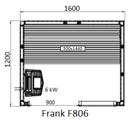 картинка Финская сауна Frank F806 