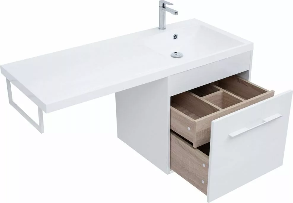 фото Тумба с раковиной Aquanet Августа 120 R белый арт. 00239782 