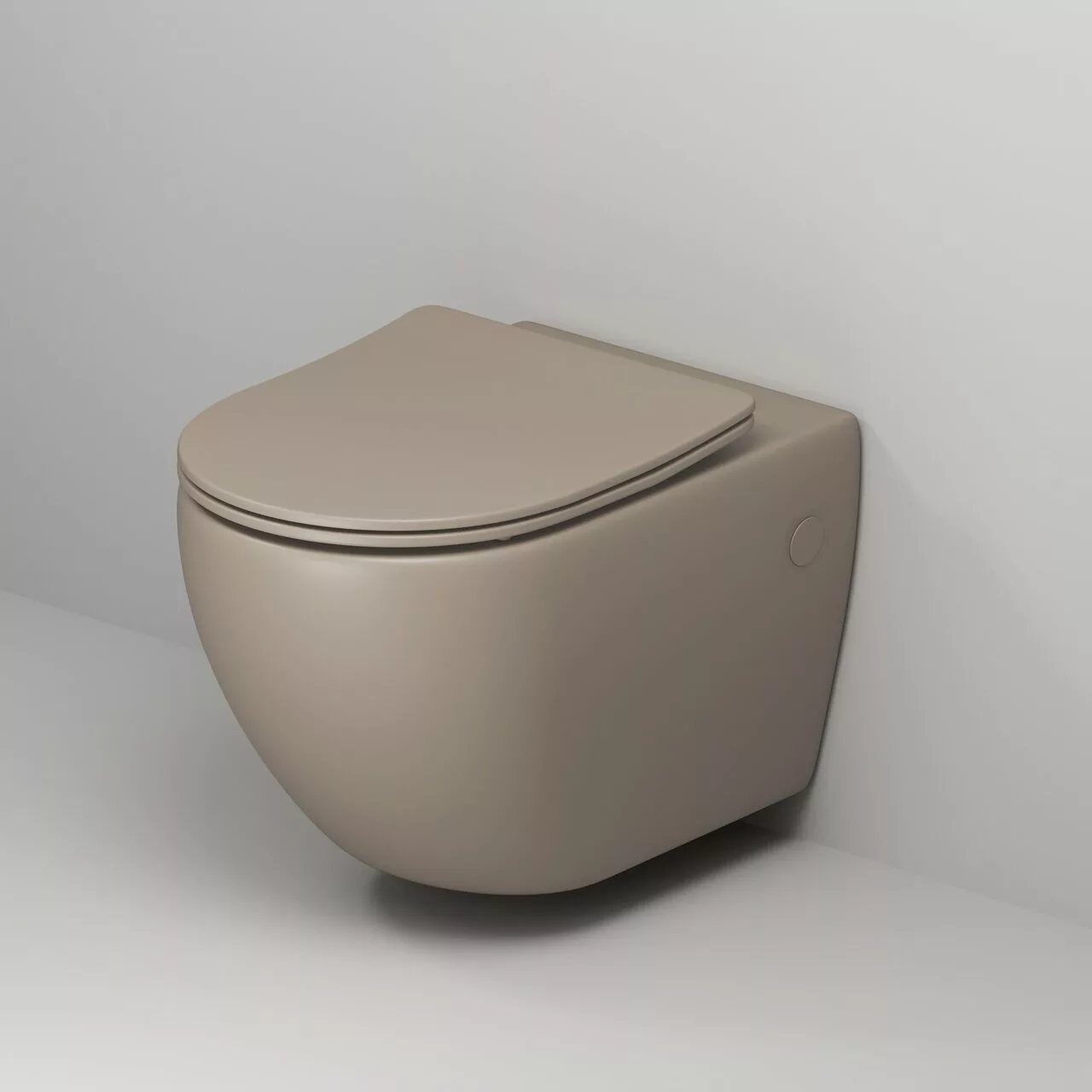 картинка Унитаз подвесной Grossman GR-4411BRLMS Color безободковый, коричневый матовый 