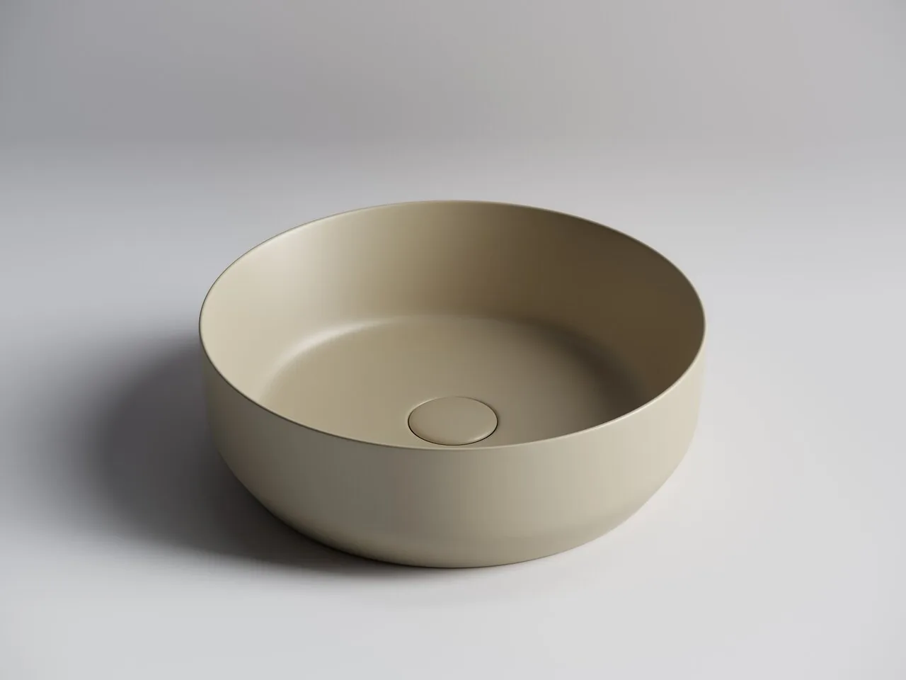 картинка Накладная раковина Ceramicanova Element CN6022MC цвет капучино матовый 39х39 см 