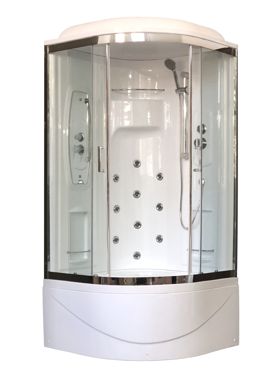 картинка Душевая кабина Royal Bath 100NRW-T-CH (прозрачное) 100x100x217 