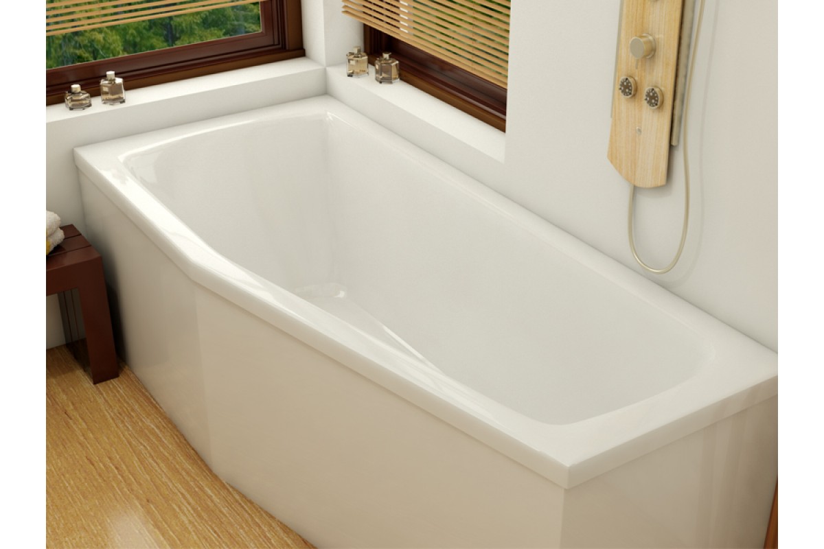 картинка Акриловая ванна Relisan Aquarius L 170х70х50 с каркасом и слив-переливом 