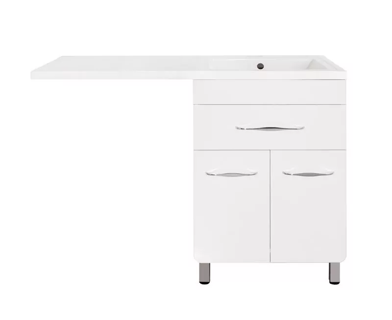 фото Тумба напольная Style Line ВаЛеРо 60 Даллас 120 Люкс белая PLUS 