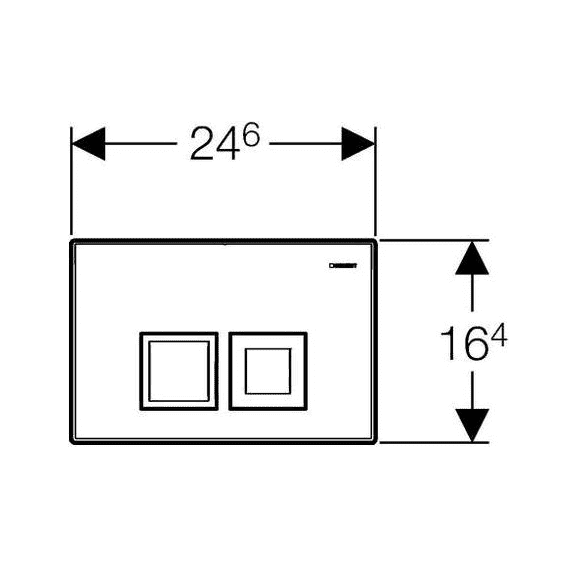 картинка Кнопка смыва Geberit Delta 50 115.135.21.1 хром 