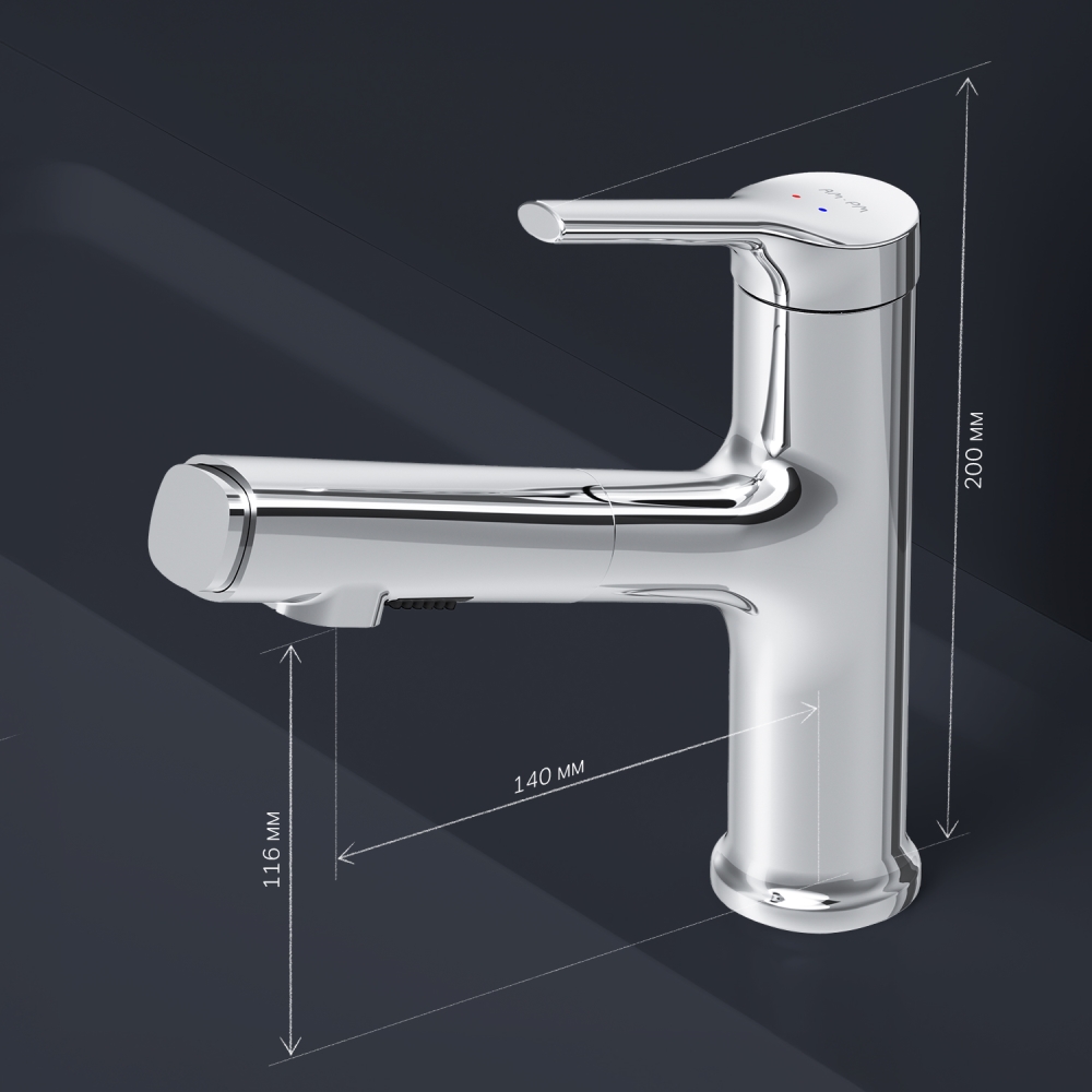 картинка Смеситель для раковины AM.PM X-Joy F85B02900 