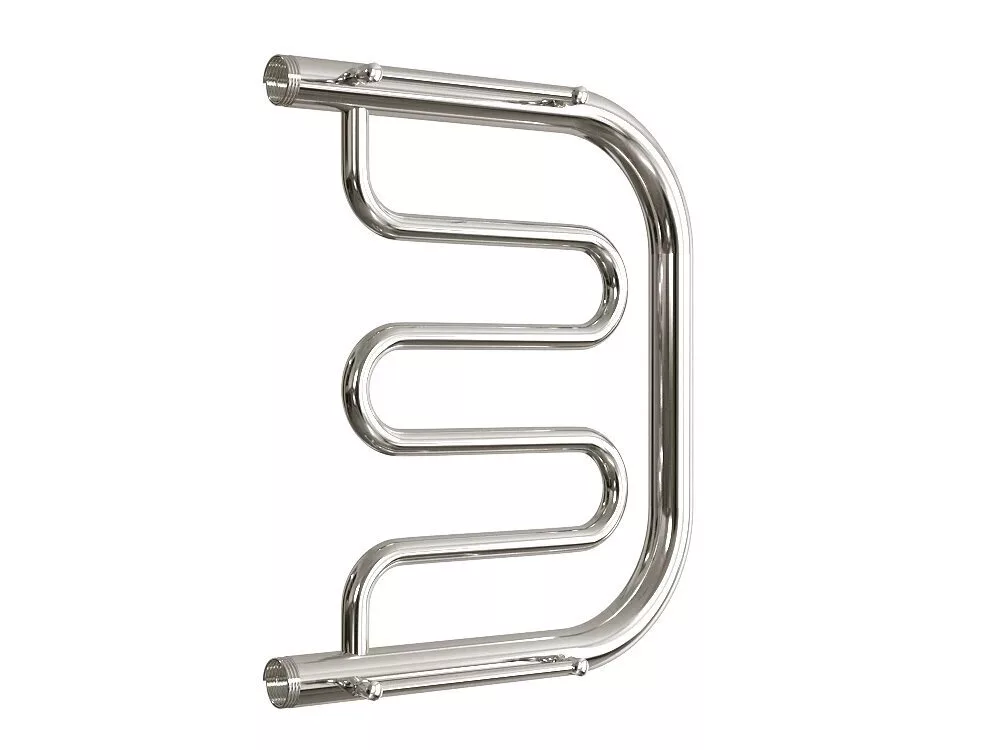 картинка Полотенцесушитель Двин D 50/40 c полкой Водяной / 1"-1/2" К0 Полированный (4627086011728) 