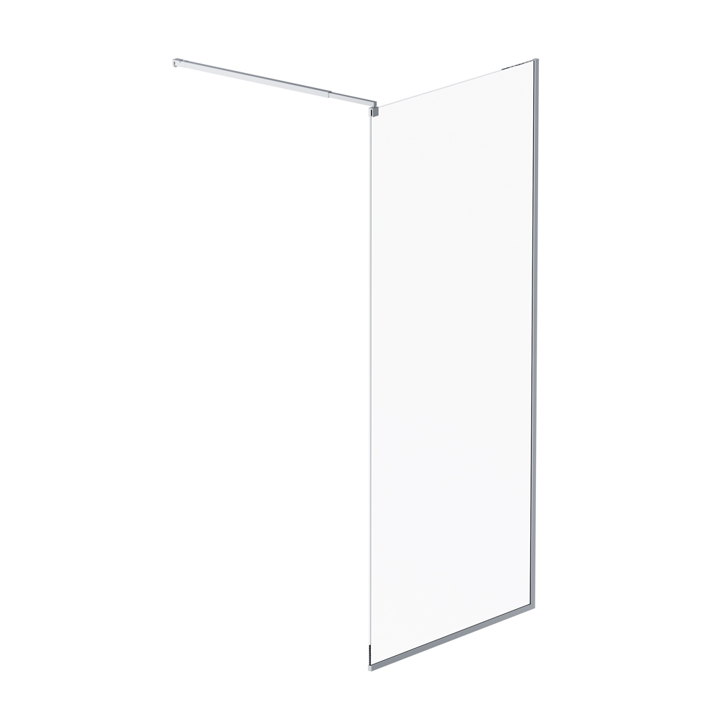 фото Душевая перегородка AM.PM Func W84WI-90-F1-MTE 90x200 прозрачная 8 мм с покрытием профиль матовый хром 