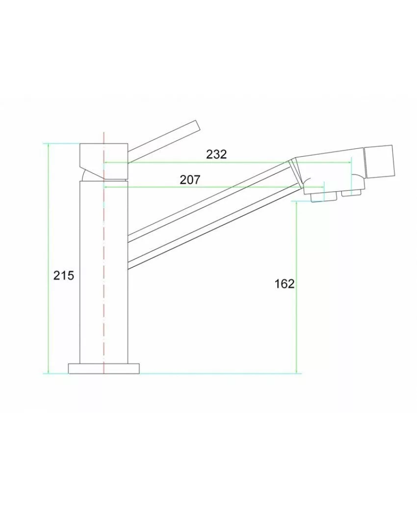картинка Смеситель для кухонной мойки ZORG Inox SZR-1283 