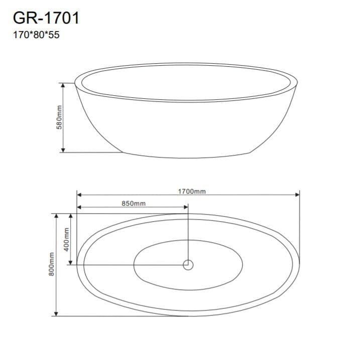 картинка Акриловая ванна Grossman GR-1701 