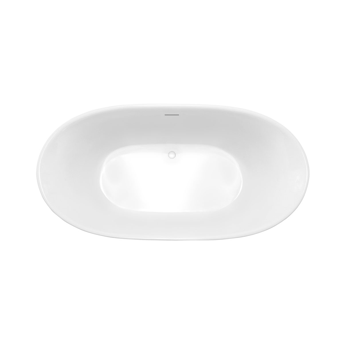 картинка Акриловая ванна Vincea VBT-405-1700MW, 170х80х58, цвет белый матовый, слив-перелив в комплекте, белый 
