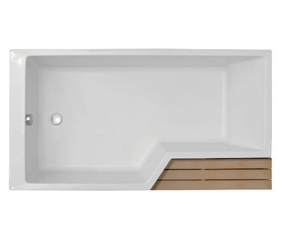 картинка Акриловая ванна Jacob Delafon Bain-Douche Neo 150 L со слив-переливом E6D159-CP P хром 