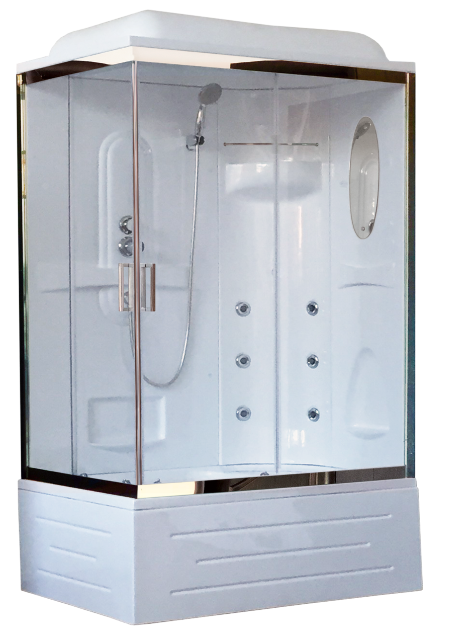 картинка Душевая кабина Royal Bath 8120BP2-T-CH (прозрачное) правая 120x80x217 