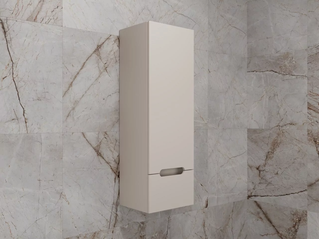 фото Колонна подвесная Style Line Матис 36 см 1 ящик Крем PLUS Эмаль 