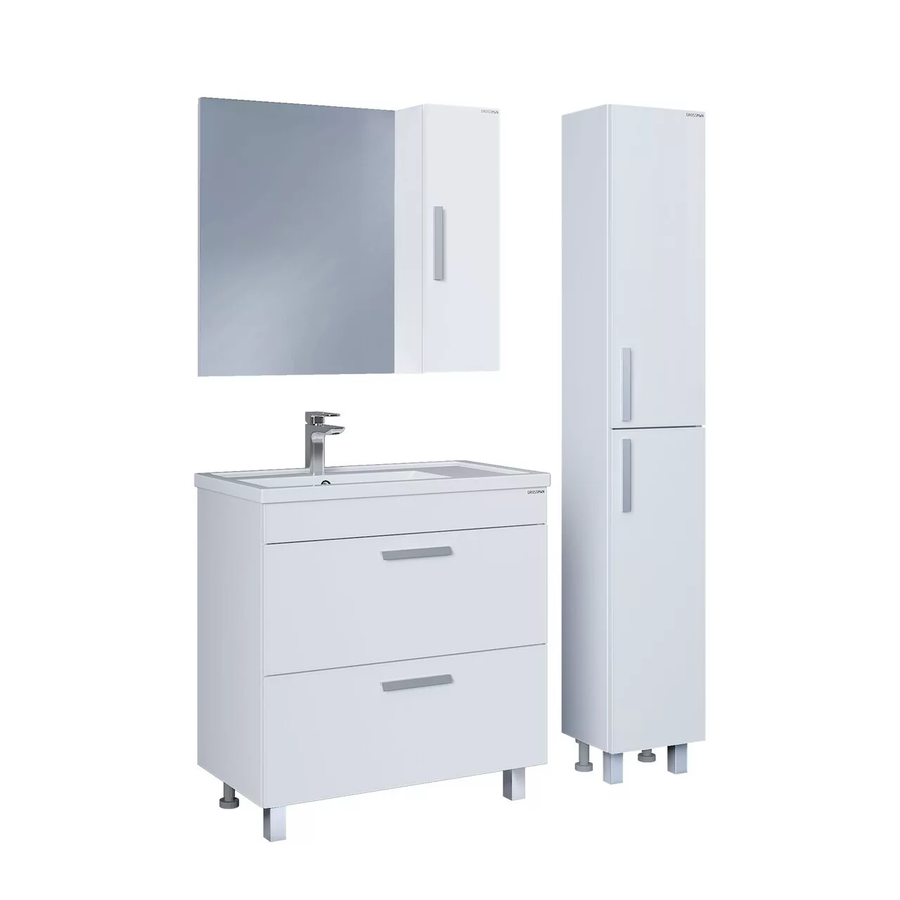 фото Пенал напольный Grossman Нео-30 см универсал. белый 