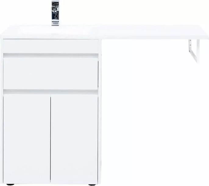 фото Тумба с раковиной Aquanet Токио 120 L белый (напольная, 1 ящик, 2 дверцы) арт. 00239211 