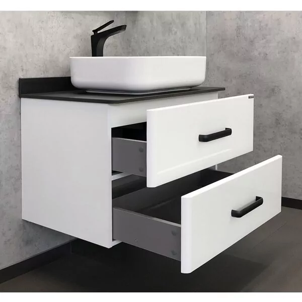 фото Тумба с раковиной Comforty Амстердам 75 белая 