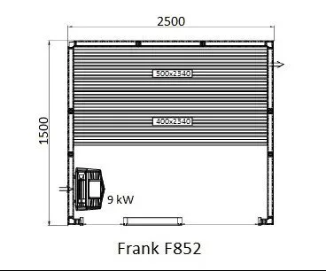 картинка Финская сауна Frank F852 