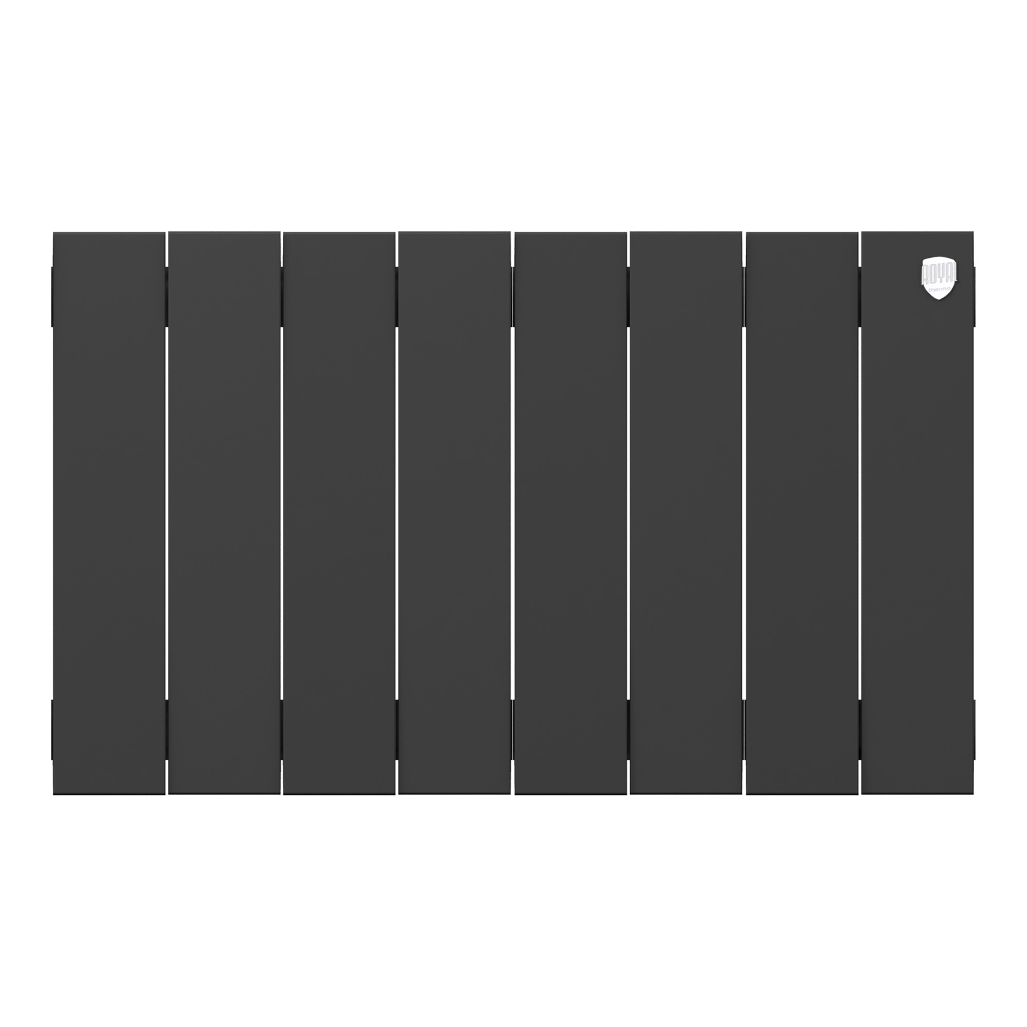 картинка Радиатор биметаллический Royal Thermo PianoForte 300 Чёрный 8 секций 