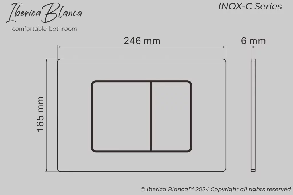 картинка Комплект 3 в 1 IBERICA BLANCA инсталляция с унитазом BILBAO ALTO IB.BLA.231.1B1 клавишей белый матовый INOX-C IB.B011.001.000 