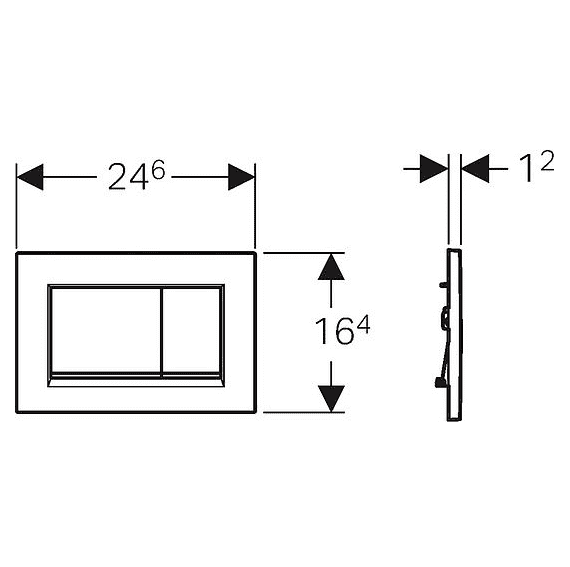 картинка Кнопка смыва Geberit Sigma 30 115.883.KH.1 хром 