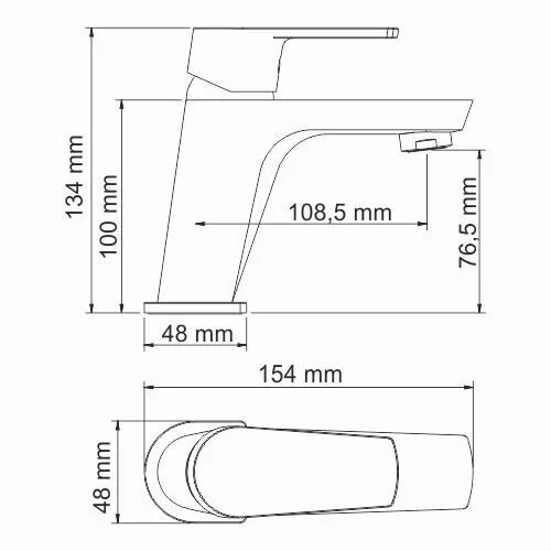 картинка Смеситель для умывальника WasserKRAFT Dill 6103 