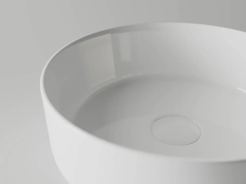 картинка Накладная раковина Ceramicanova Element CN5001 цвет белый 36х36 см 