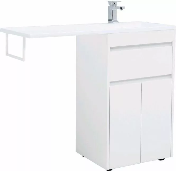 фото Тумба с раковиной Aquanet Токио 110 R белый (напольная, 1 ящик, 2 дверцы) арт. 00239207 