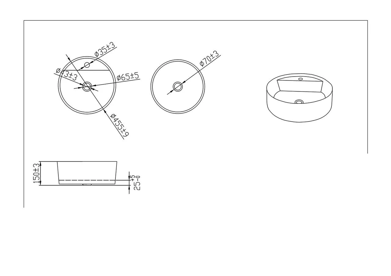 картинка Накладная раковина Bravat  Affability C22284W-1-ENG 