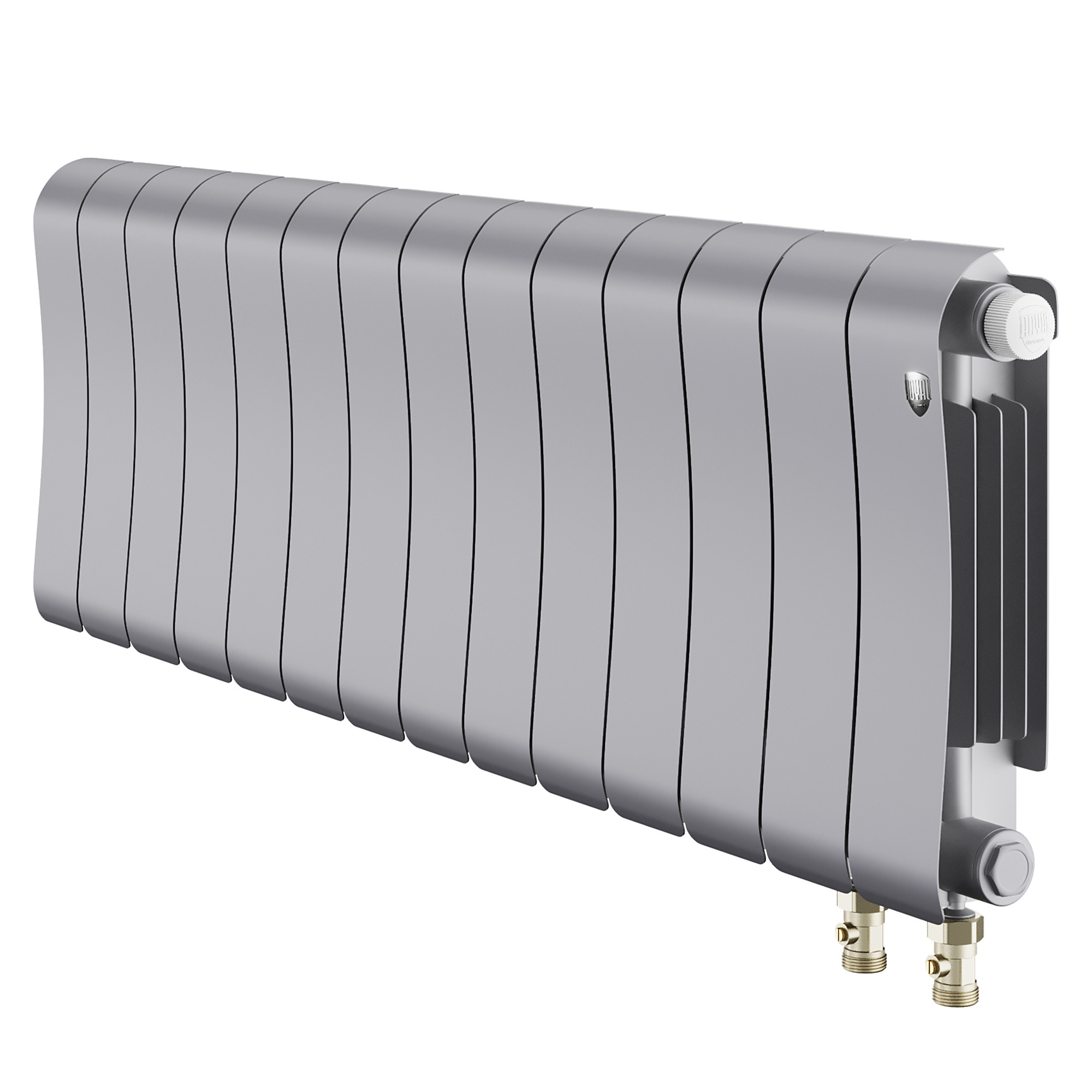 картинка Радиатор биметаллический Royal Thermo Infinity 300 Silver Satin VR80 14 секции 