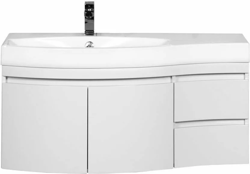 фото Тумба с раковиной Aquanet Опера 115 L белый (2 дверцы 2 ящика) арт. 00212990 