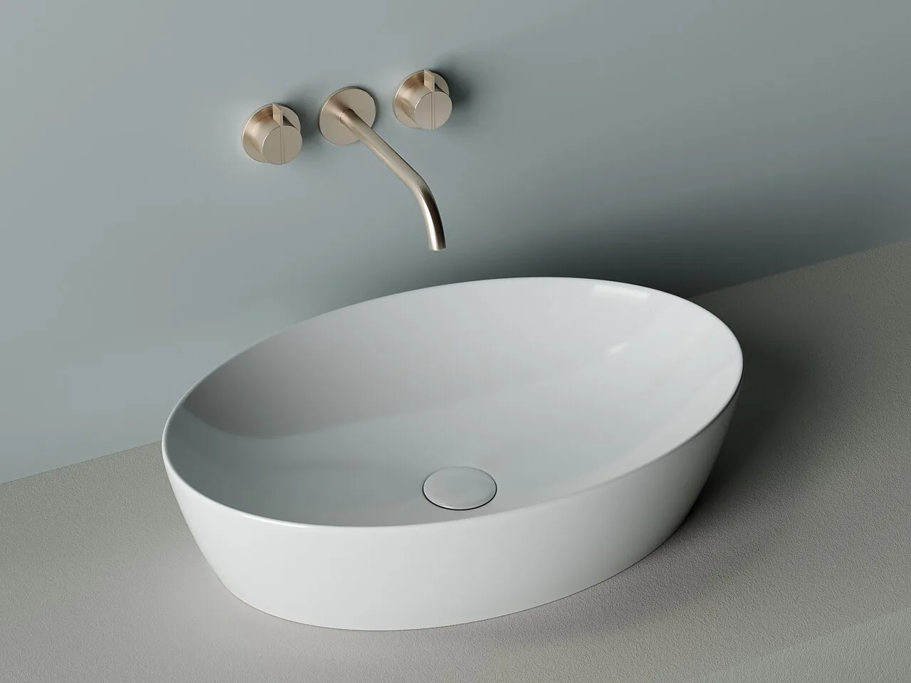 картинка Накладная раковина Ceramicanova Element CN5018 цвет белый 62.5х42 см 