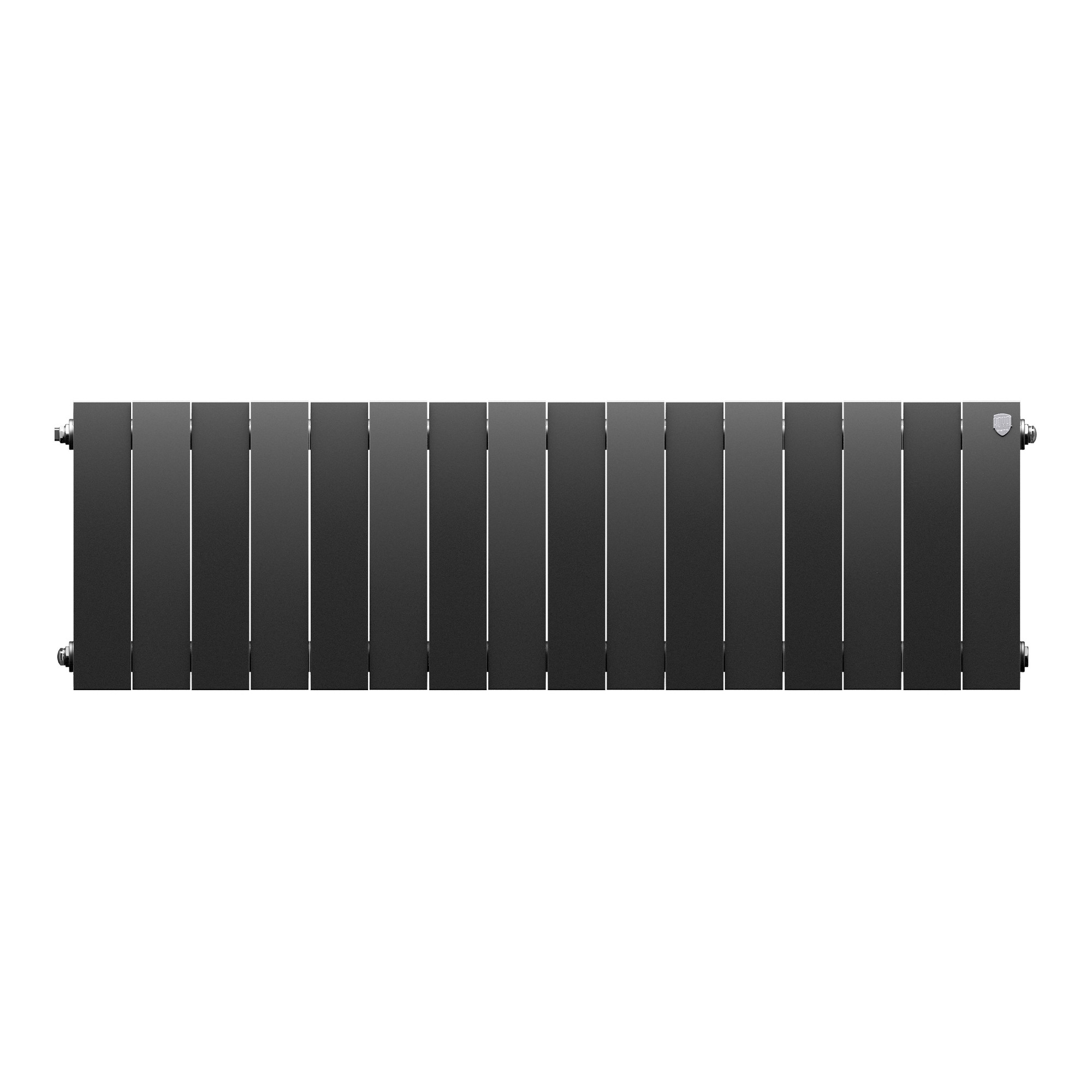 картинка Радиатор биметаллический Royal Thermo PianoForte 300 Чёрный 16 секций 