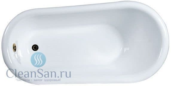 картинка Акриловая ванна Gemy G9030 D фурнитура бронза 