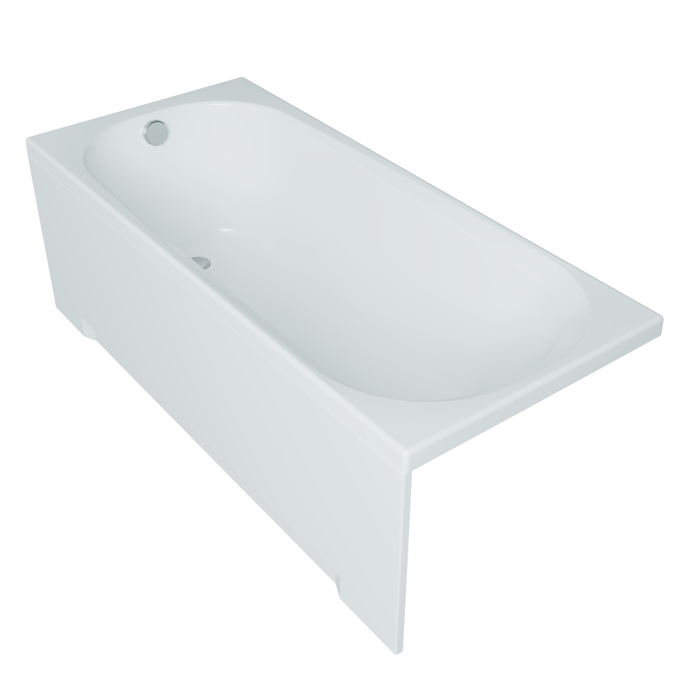 картинка Акриловая ванна Triton Дина 170 с каркасом и слив-переливом 
