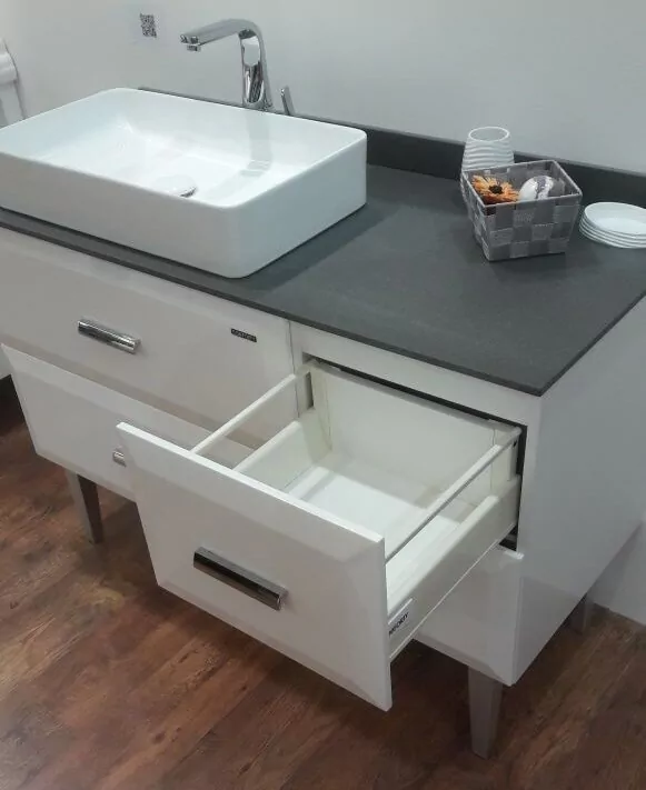 фото Тумба с раковиной Comforty Империя 120 белая 