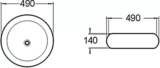 картинка Раковина керамическая SantiLine SL-1041 