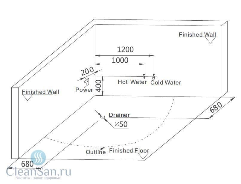 картинка Акриловая ванна Gemy G9082 B 