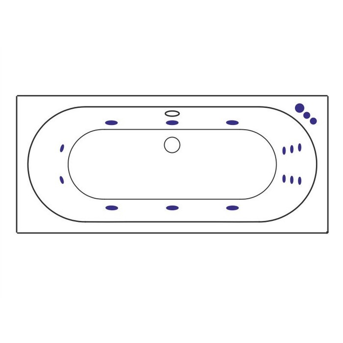 картинка Ванна EXCELLENT Oceana 160x75 SMART золото 