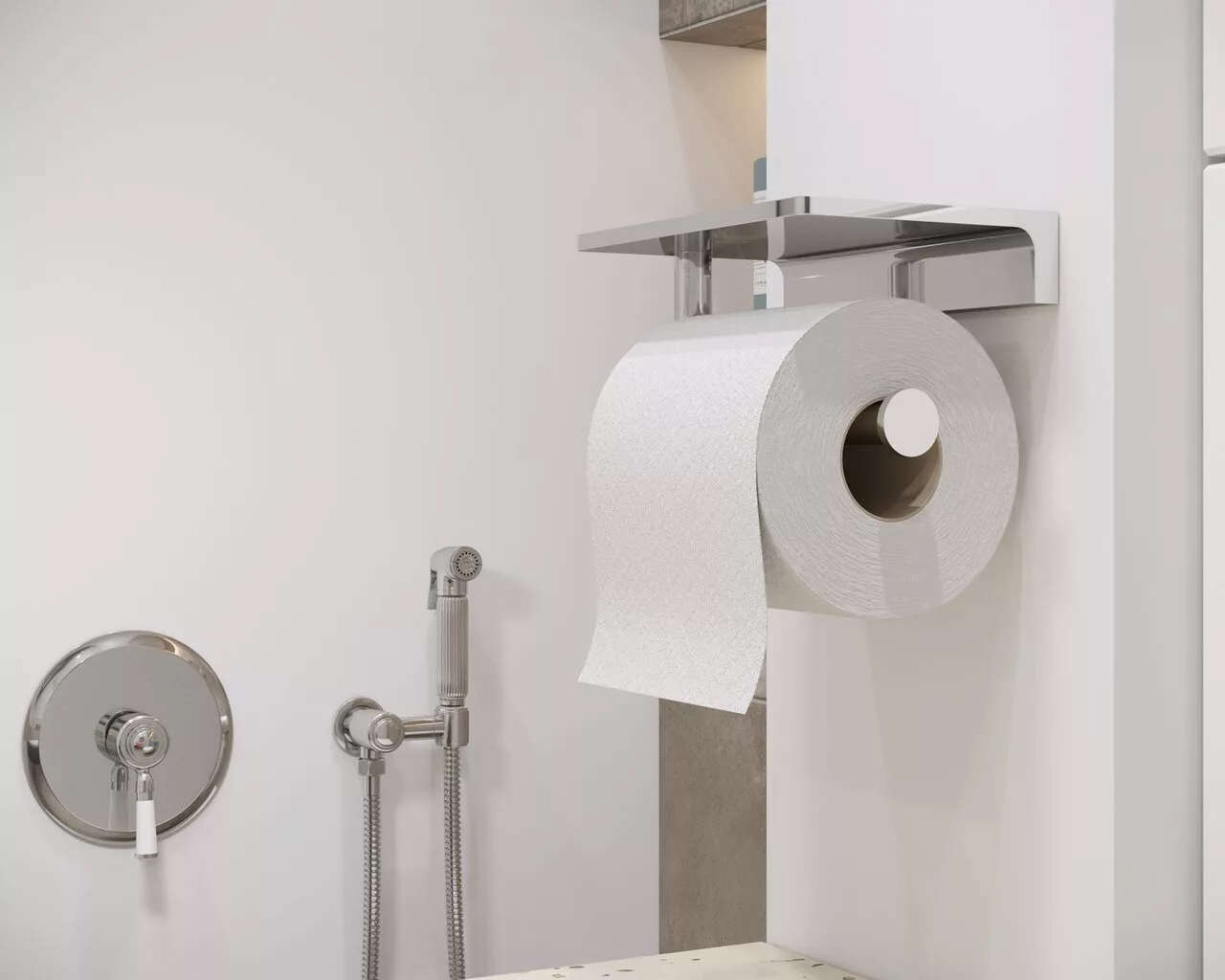 картинка Смеситель встроенный с гигиеническим душем Timo Arisa 5309/00SM хром 